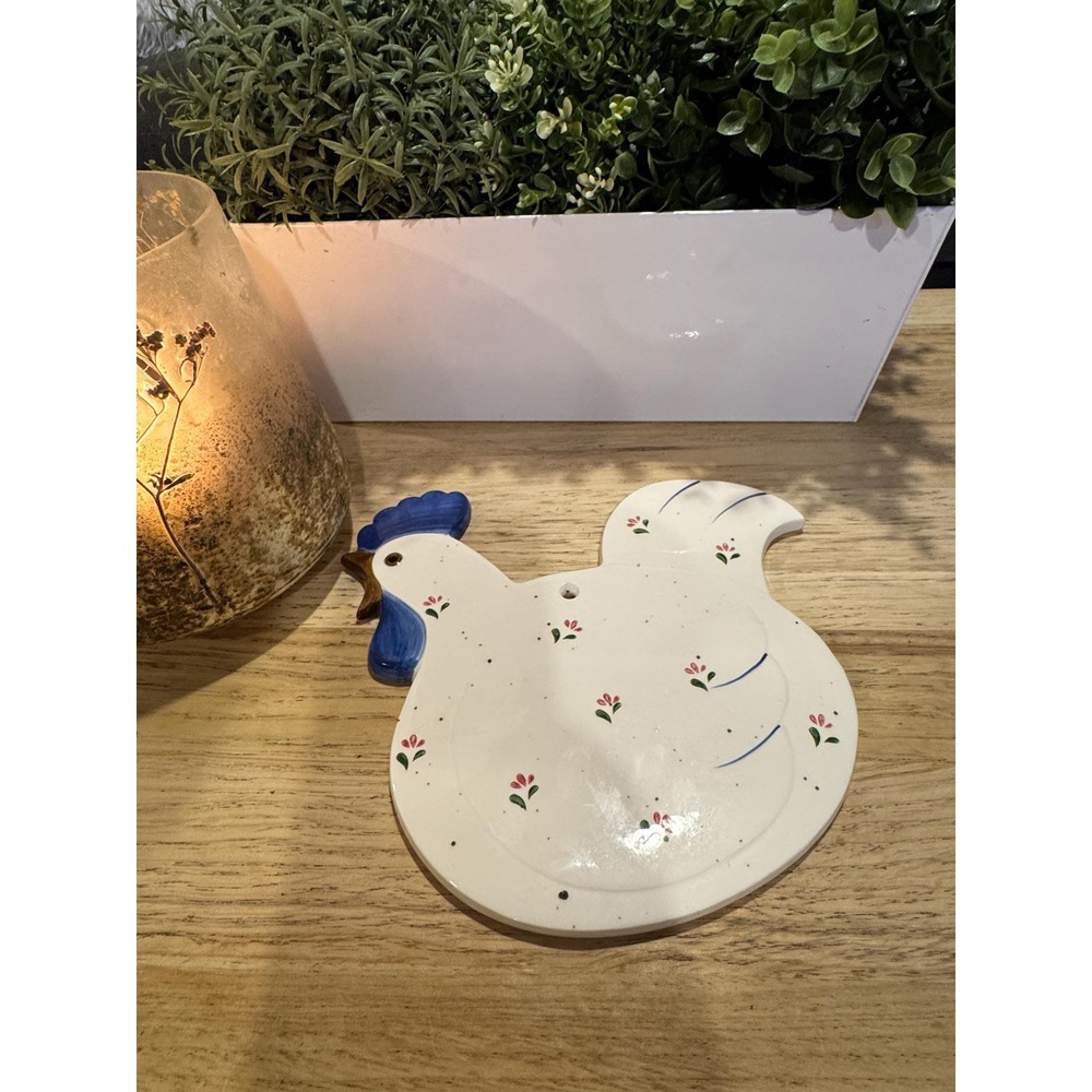 Otagiri Japan Handcrafted Chicken Rooster Trivet – Kitchen Hot Plate Decor 8.5x8